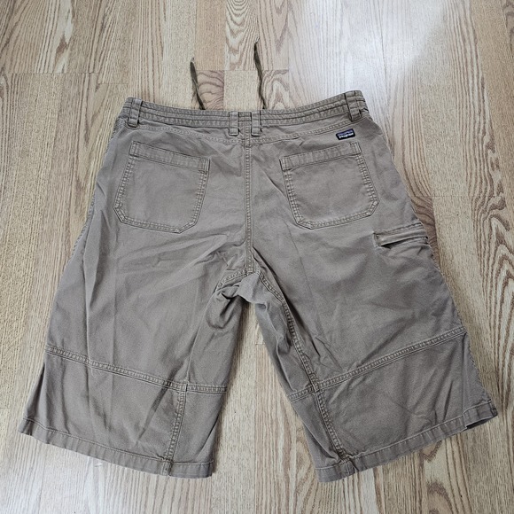 Patagonia Shorts Mens XL Beige Fishing Hiking Sandy Cay Performance Double Knee - Picture 5 of 9